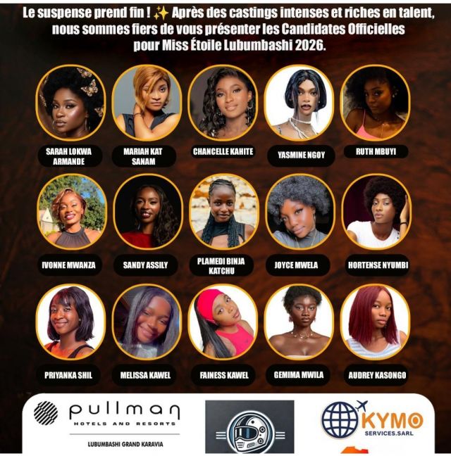 Affiche : Miss etoile lubumbashi 2026
