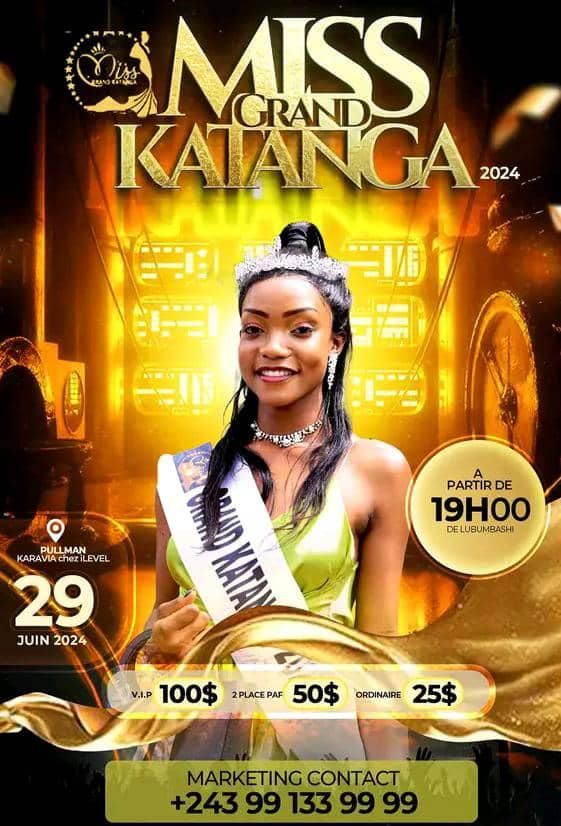 Affiche : Miss grand katanga 2024