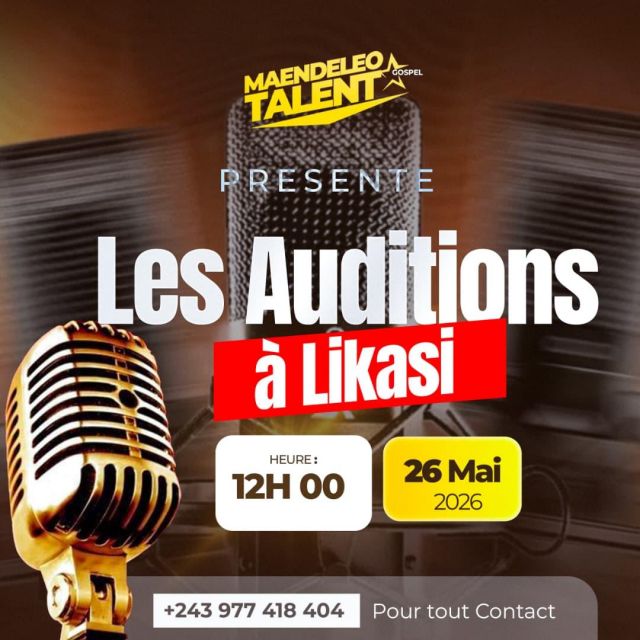 Affiche : Maendeleo Talent 2026 Likasi