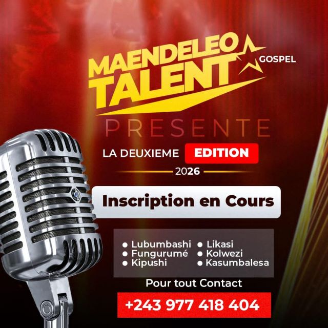 Affiche : Maendeleo Talent 2026 Lubumbashi