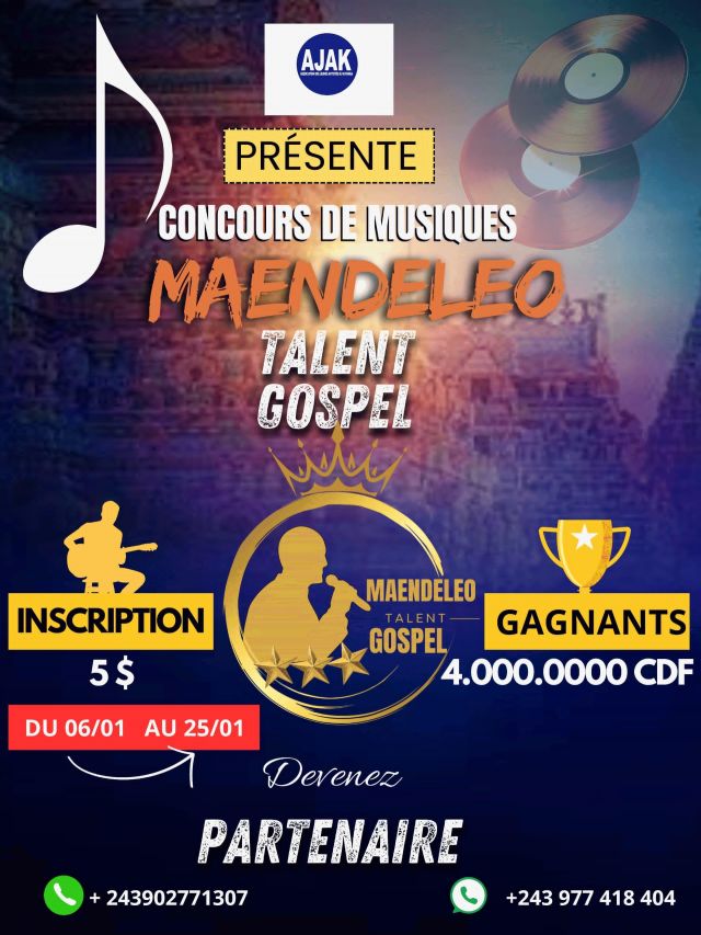 Affiche : Maendeleo talent gospel