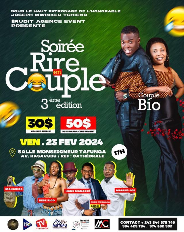 Affiche : Soiree rire couple 3 edition