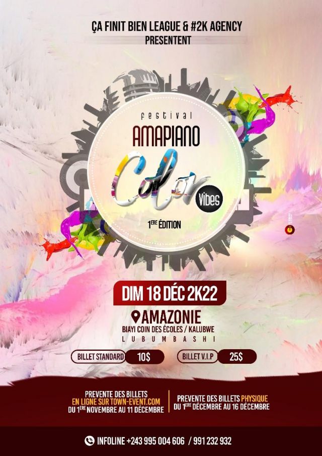 Affiche : Amapiano color vibes
