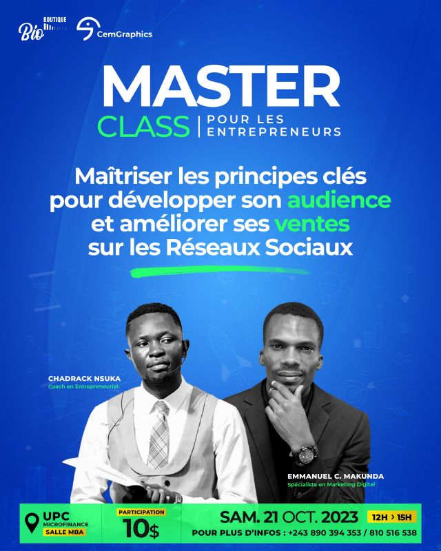 Affiche : Master class octobre 2023