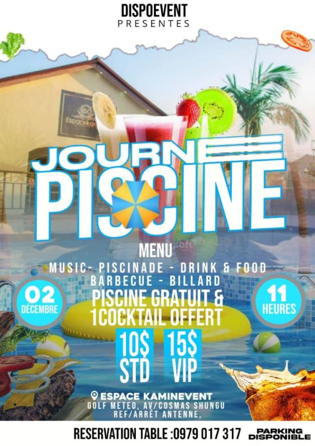 Affiche : Journee piscine