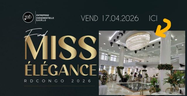 Affiche : Miss elegance rdcongo