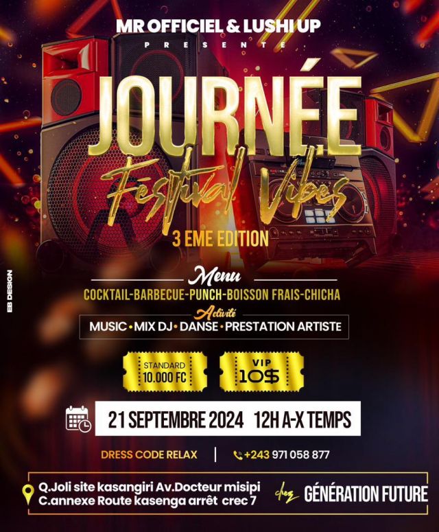 Affiche : Journe festival vibes